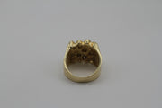 14KT NUGGET MENS RING