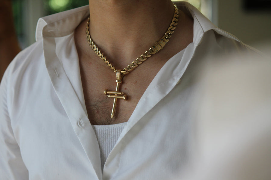 14KT Nail Cross