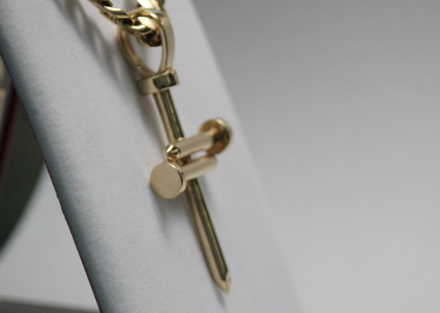 14KT Nail Cross