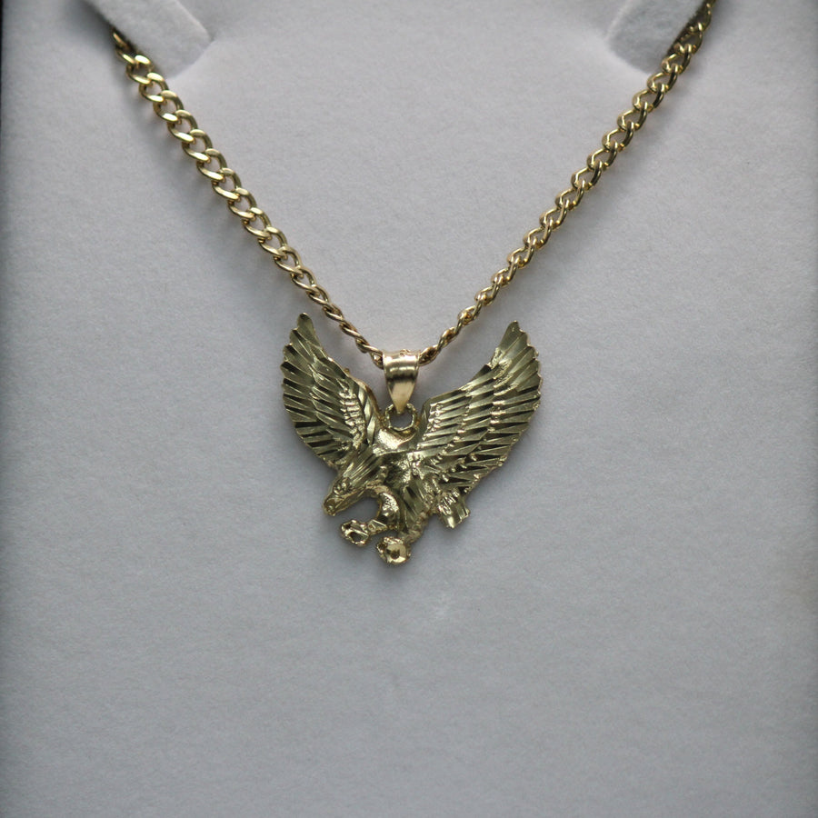 14KT Diamond-Cut Eagle
