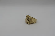 14KT NUGGET MENS RING