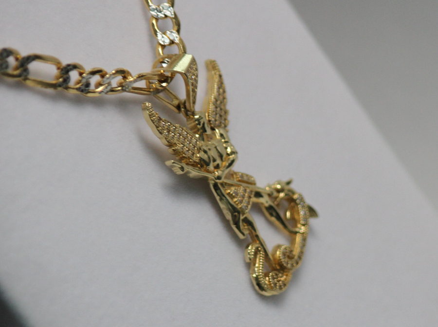 14KT Archangel C-Z Stones