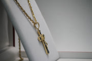 14KT Onix Crucifix C-Z