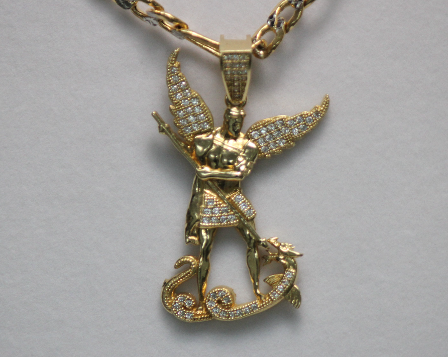 14KT Archangel C-Z Stones