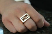 FENDI MENS RING 14KT