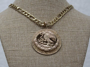 MEXICAN COAT OF ARMS 14KT GOLD