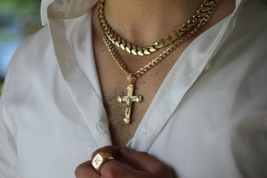 Two-Toned C-Z Crucifix