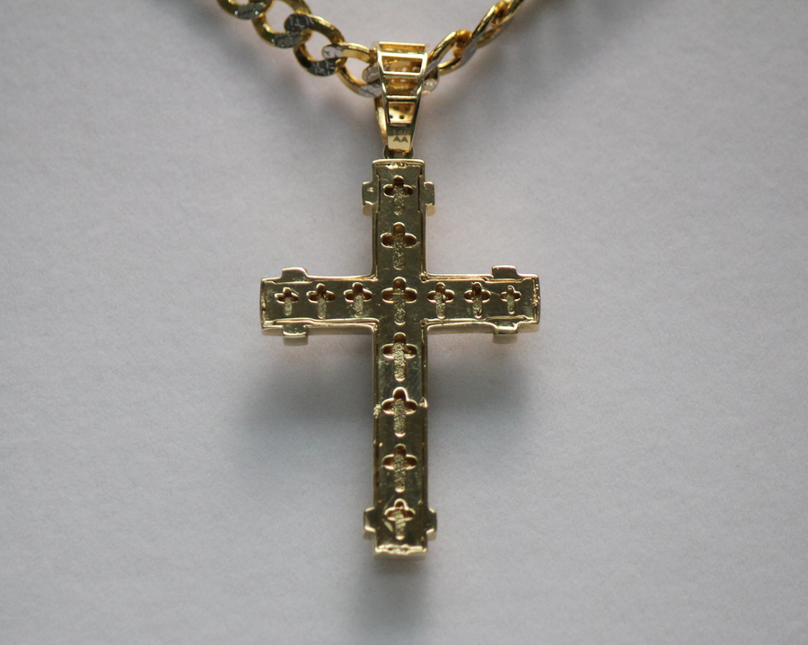 Two-Toned C-Z Crucifix