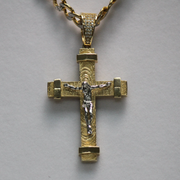Two-Toned C-Z Crucifix