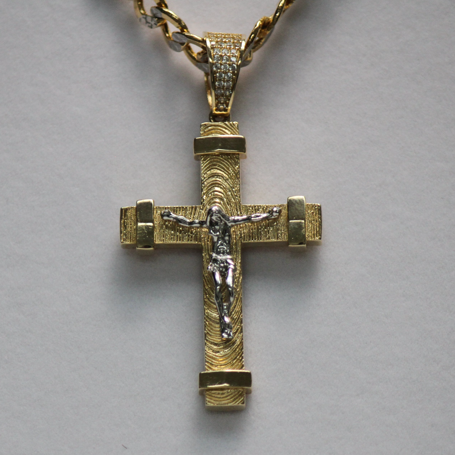 Two-Toned C-Z Crucifix