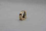 14KT GOLD DIAMOND GREECE RING