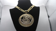 MEXICAN COAT OF ARMS 14KT GOLD